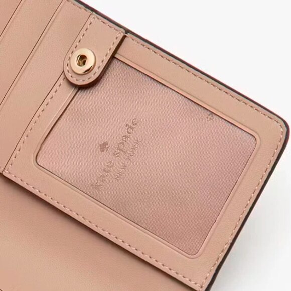 S Kate Spade Madison Large Slim Wallet Meringue White Leather KI366 NWT $179 - Picture 6 of 7